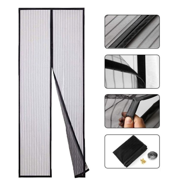 Anti Mosquito Magnetic Self Closing Mesh Screen Door