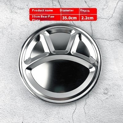 Stainless Steel Round Snack Plate