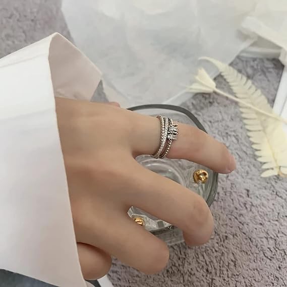 Fidget Anxiety Zircon Ring