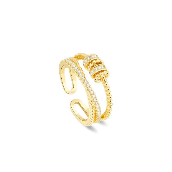 Fidget Anxiety Zircon Ring