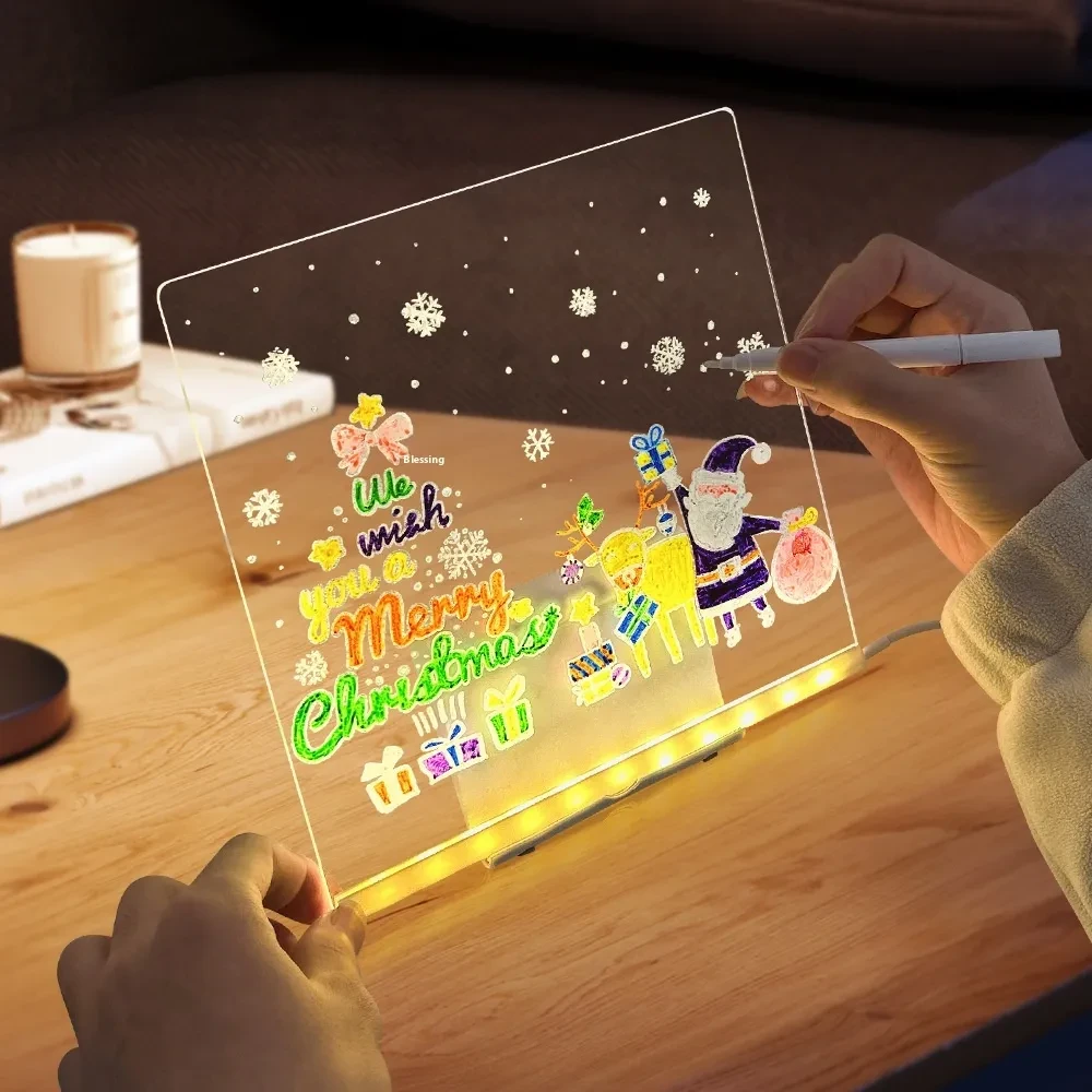 Creative Rewritable Acrylic LED Message Board