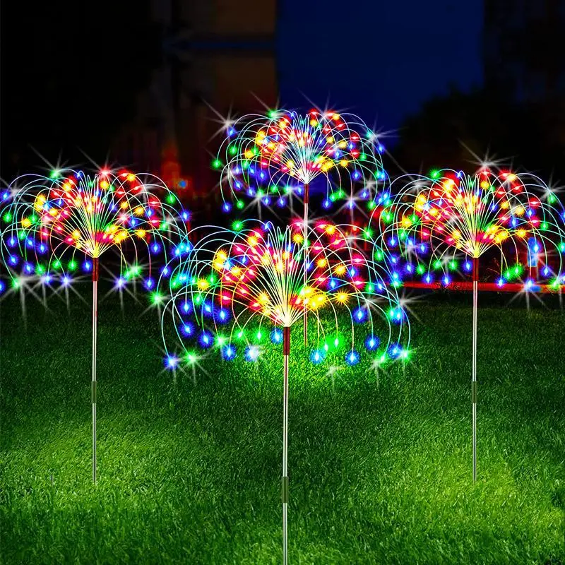 Waterproof Solar Garden Fireworks Lamp