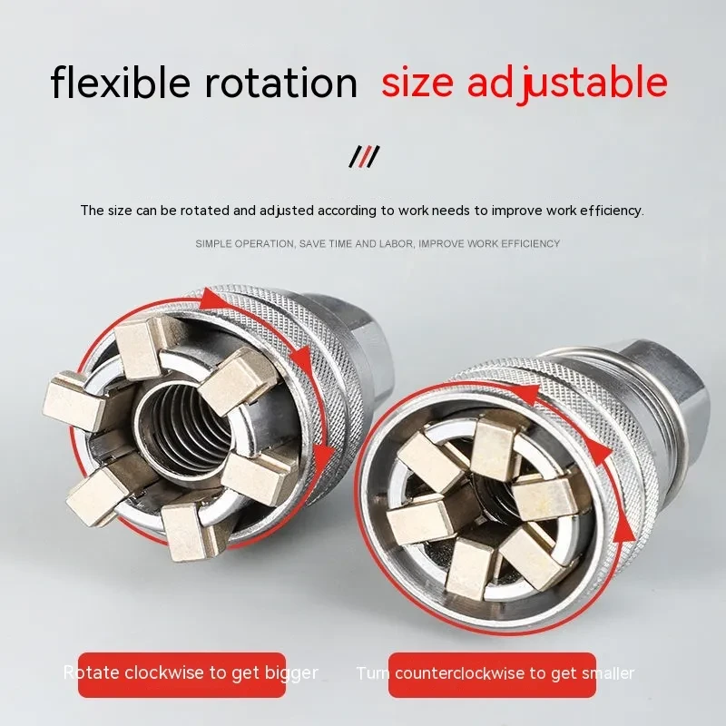 Universal SelfAdjusting Socket Wrench Set