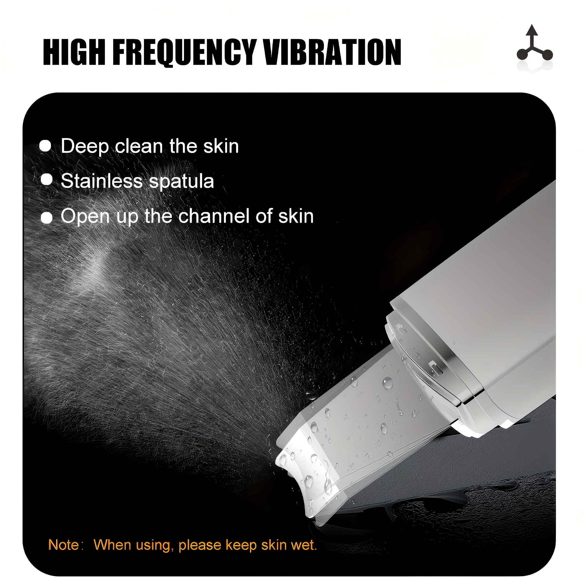Ultrasonic Skin Scrubber  Deep Cleansing & Enhanced Skincare Absorption