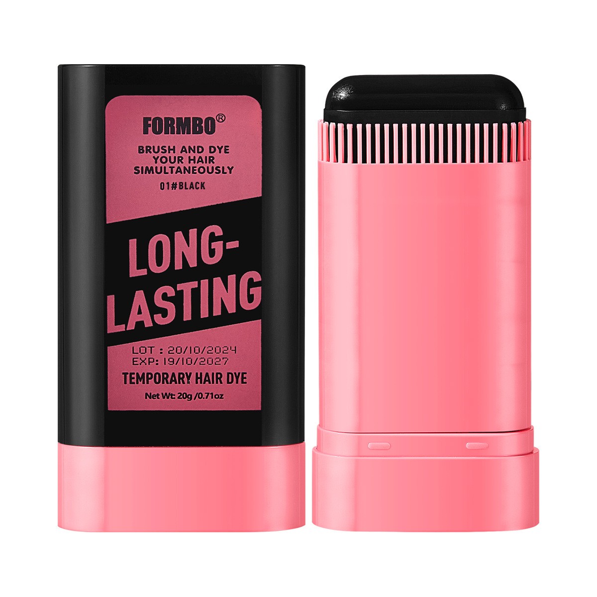 Portable Hair Color Touch-Up Stick With Comb