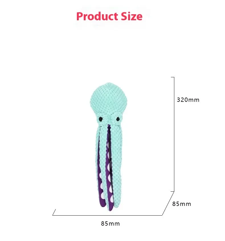 Squeaker Octopus - Robust Chew Toy For Dogs