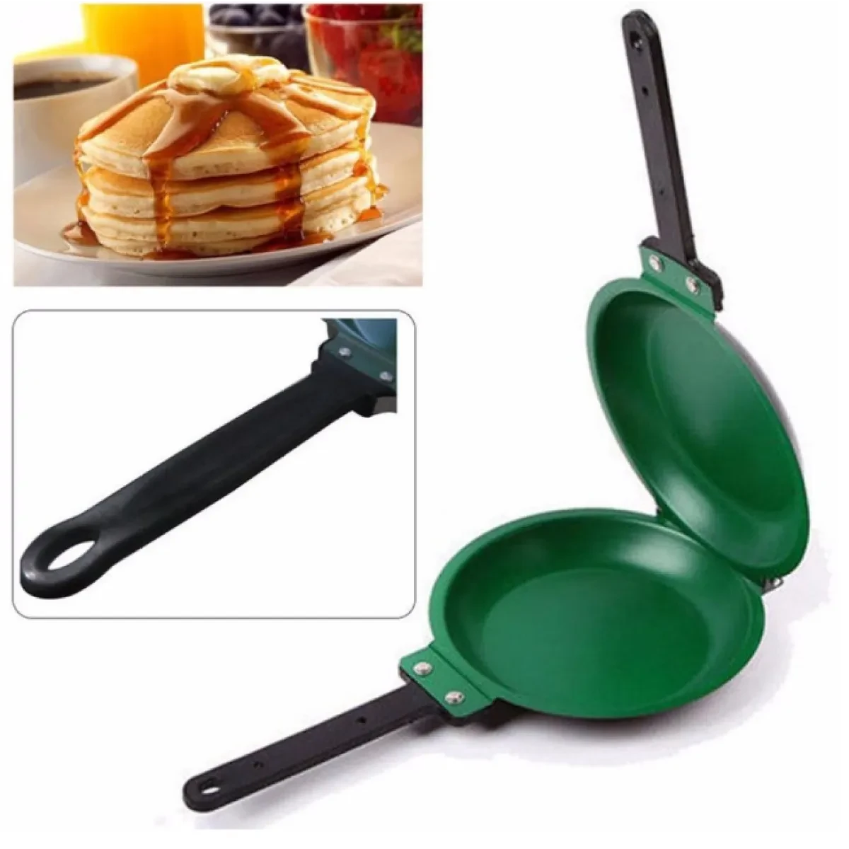 Double-Sided Camping Frying Pan