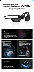 Display Screen Bluetooth Headset For Bone Conduction 53 Waterproof Sports Headset