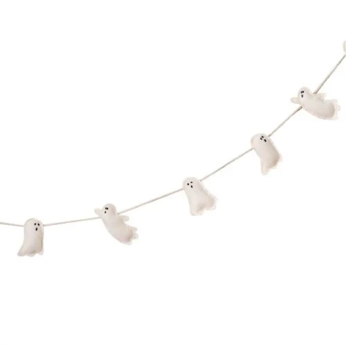Pumpkin Spice Felt Ghost Bunting