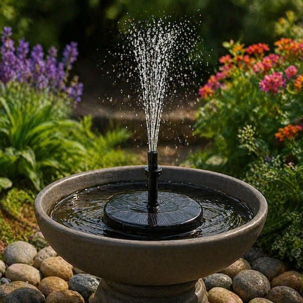 Floating Solar Powered Fountain Pump - Eco-Friendly Water Feature