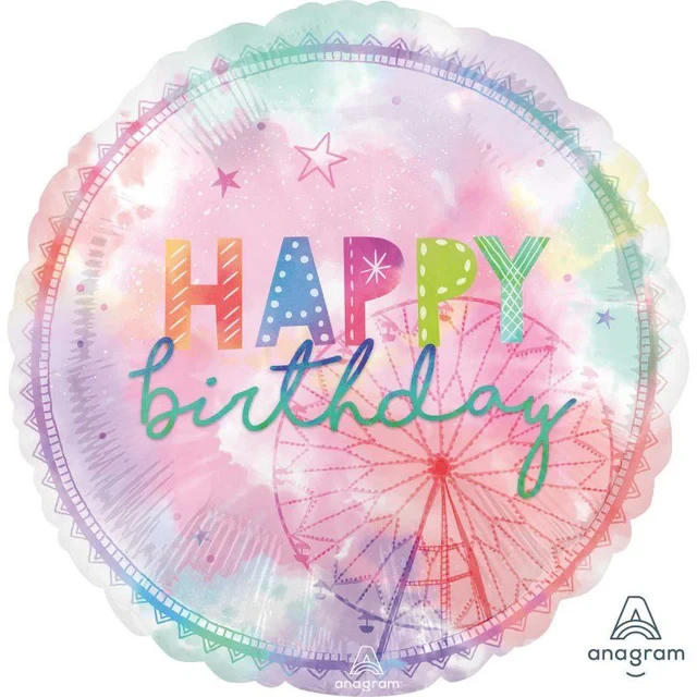 Foil Balloon - Jumbo HX Girl-chella Happy Birthday (71cm)