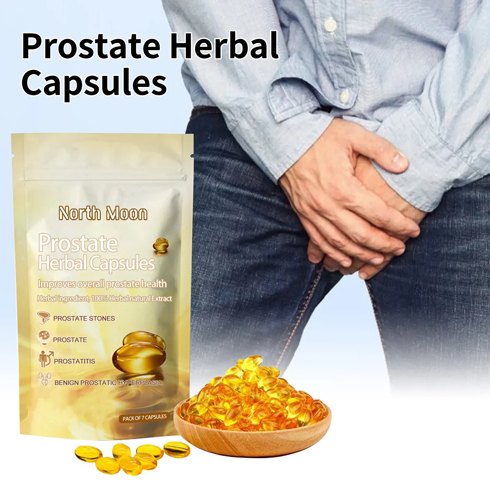 Relieve Male Front Discomfort Yang Warming Kidney Body Care Capsule