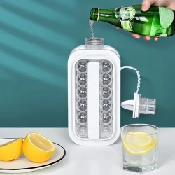 2-in-1 Portable Ice Maker & Cube Tray - Non-Electric & Battery-Free