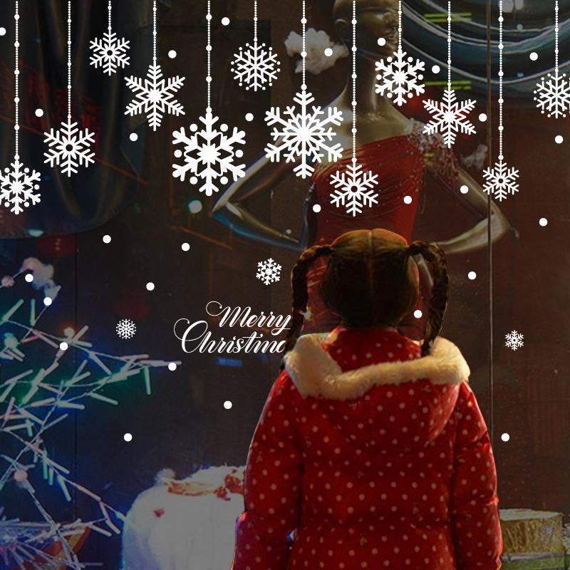 Christmas snowflake pendant wall sticker