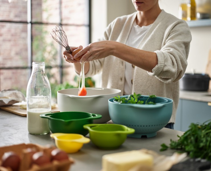 6pc Food Preparation Bowl Set (Opal) - Joseph Joseph Duo
