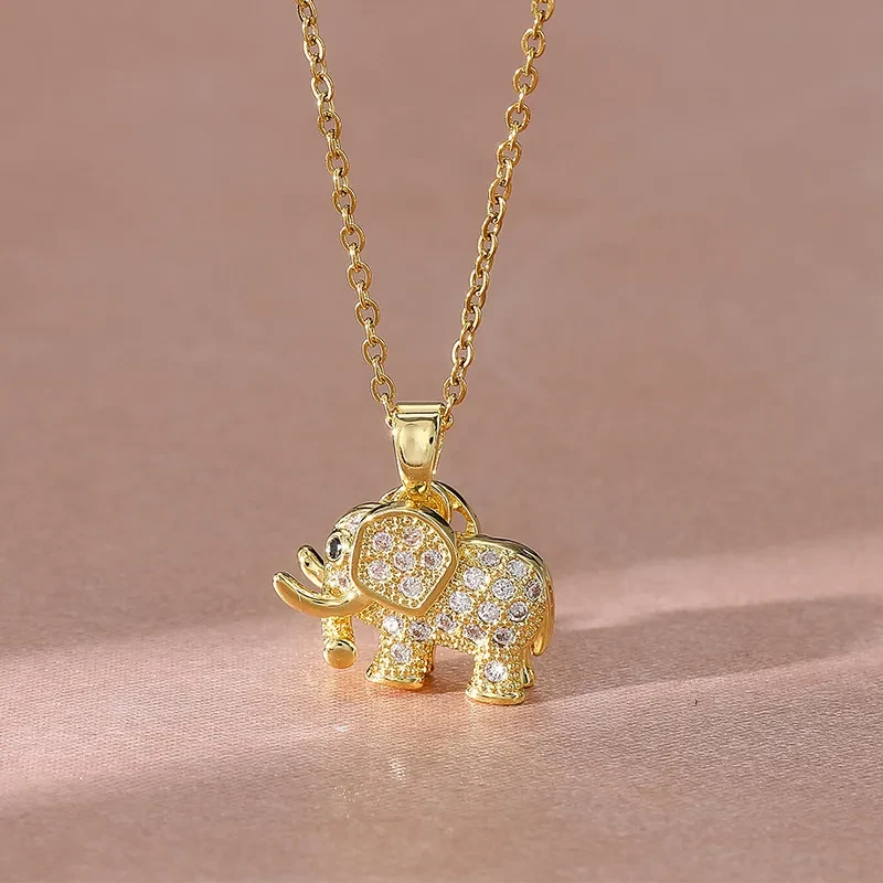 Fashion Elephant Pendant Necklace For Women