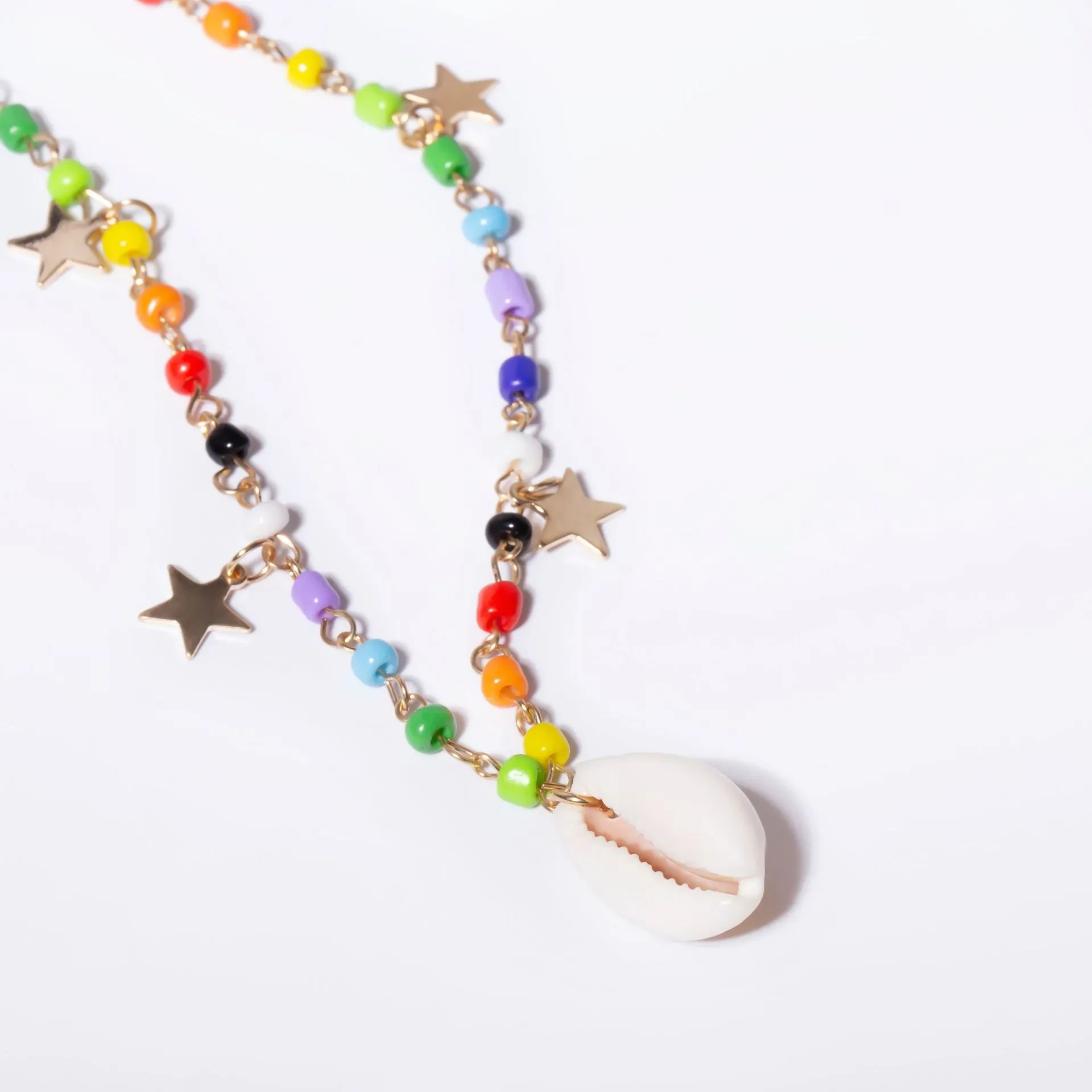 Creative Shell Star Geometric Pendant Necklace