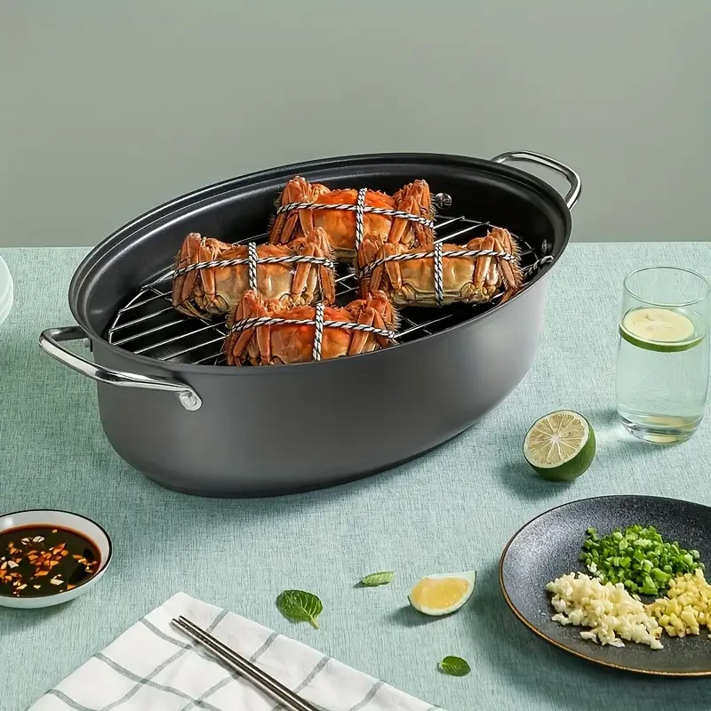 Large Cast Iron Steamer Pot