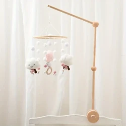 Premium Beech Wood Baby Mobile - Reinforced & Smooth for Safe Sleeping, Angle Adjustable Arm, Perfect Festive Gift for Halloween, Christmas, Thanksgiving