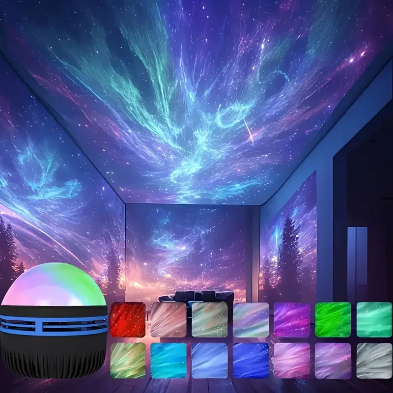 USB Powered Aurora Projector Lamp Northern Lights Landscape Effect