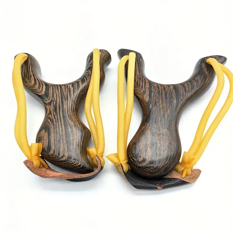 Premium Solid Wood Slingshot Set Mud Ball Launcher