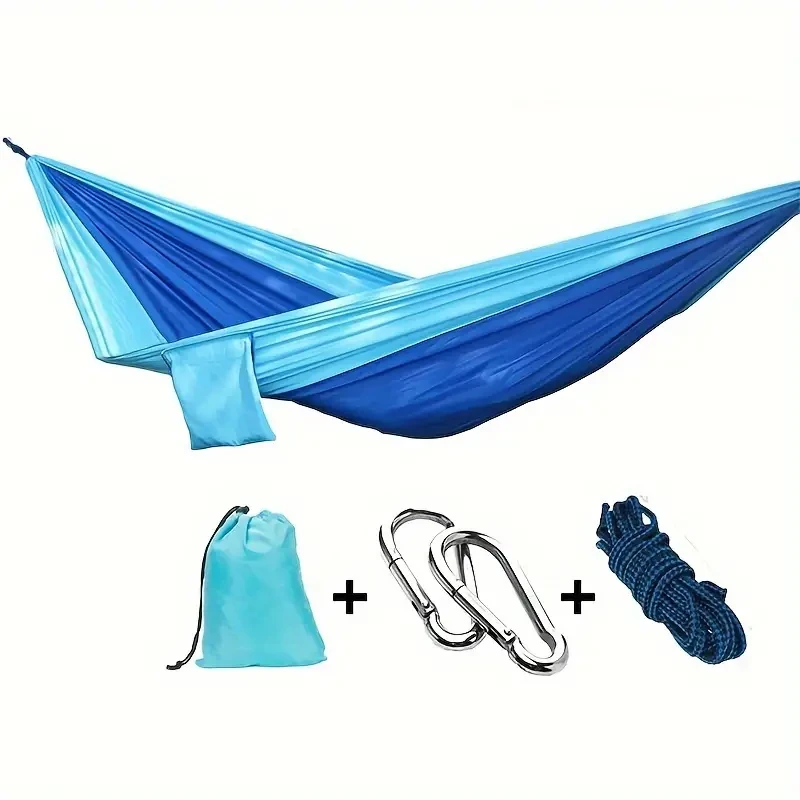 Double Camping Hammock 2-Person Parachute Nylon Swing