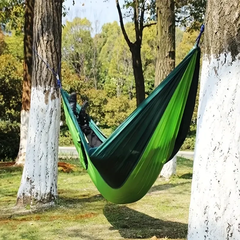 Double Camping Hammock 2-Person Parachute Nylon Swing