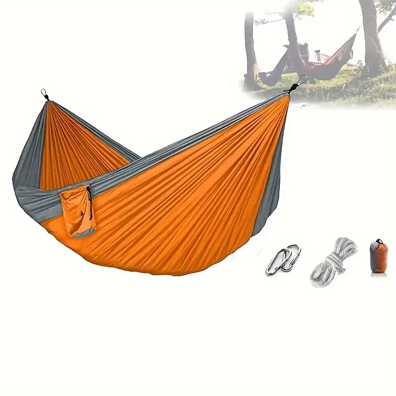 Double Camping Hammock 2-Person Parachute Nylon Swing