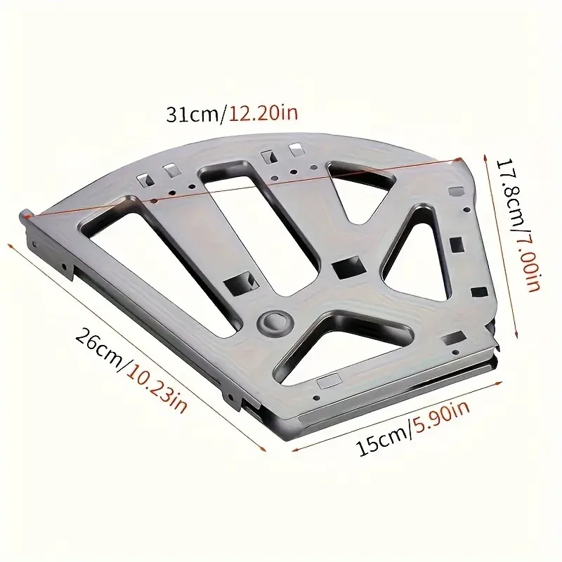 3-Tier Metal Shoe Cabinet Drawer Hinges, Silver, for Home Furniture