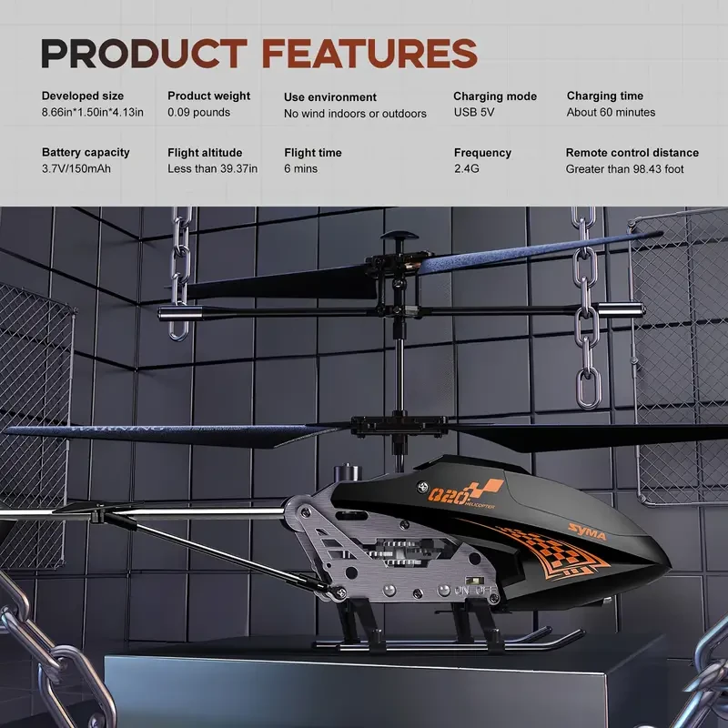 SYMA Q20 UFO RC Helicopter Easy-to-Fly Indoor Aircraft