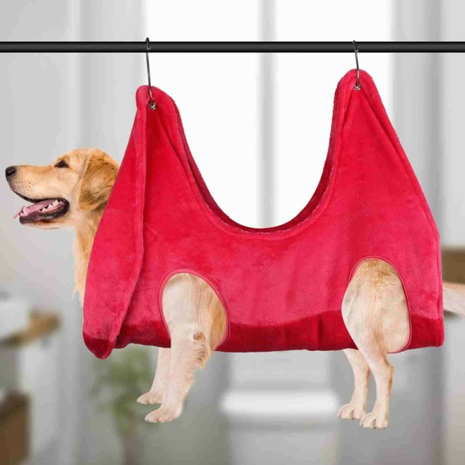 Dog Hammock Harness for Grooming, Dog Sling ,Nail Trimming, Dog Hammock Restraint ,Nail Trimming, Grooming, and Eye/Care Care