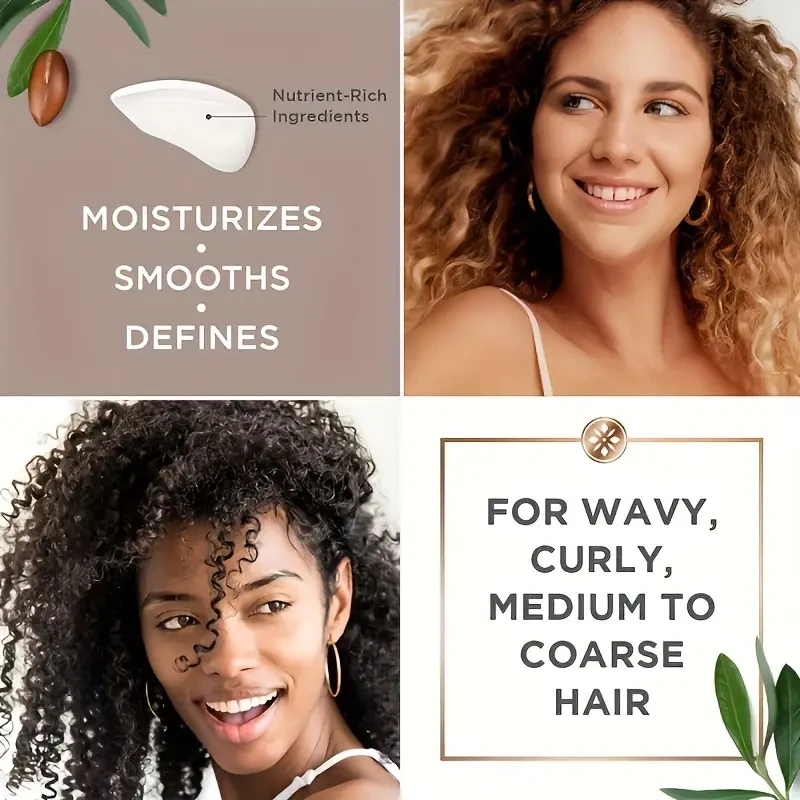 Curl Defining Cream Moisturizing Curly Hair Styling Conditioner