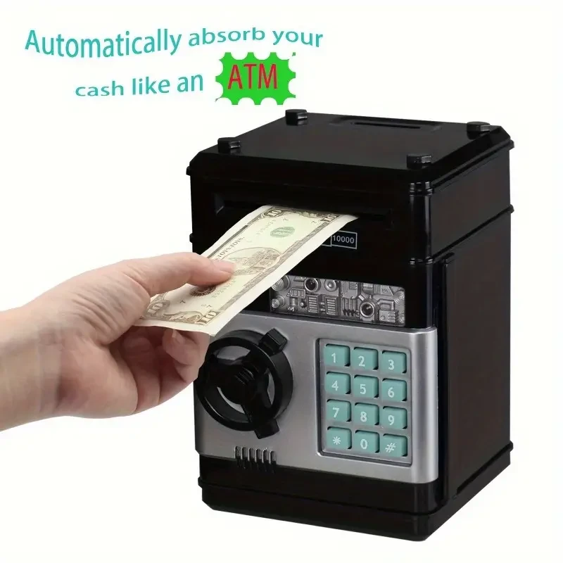 Electronic Coin Saving Bank Cash & Electronic Banking Features
