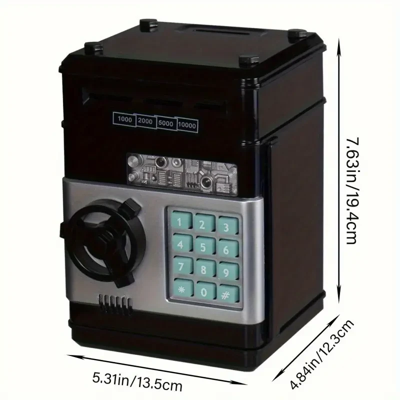 Electronic Coin Saving Bank Cash & Electronic Banking Features