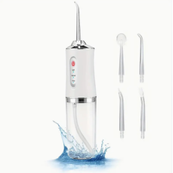4 In 1 Water Flosser For Teeth, Cordless Water Flossers Oral Irrigator With DIY Mode 4 Jet Tips, Tooth Flosser, Portable And Rechargeable
