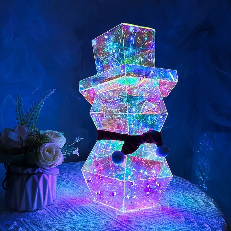 Christmas Colorful LED Glow Santa Claus