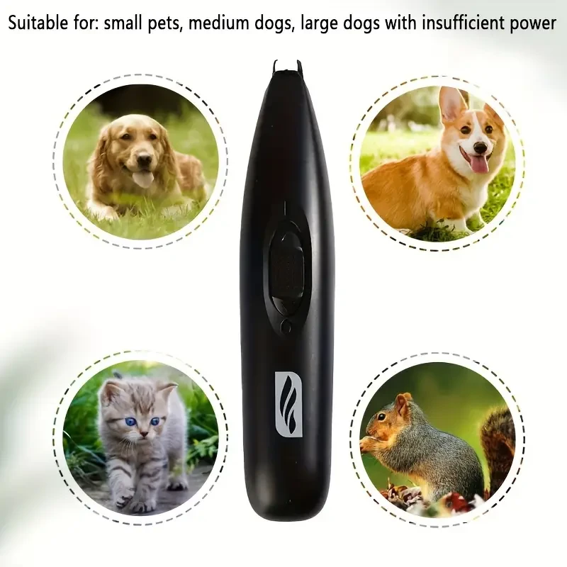 1pc Ultra-Quiet Pet Hair and Nail Trimmer