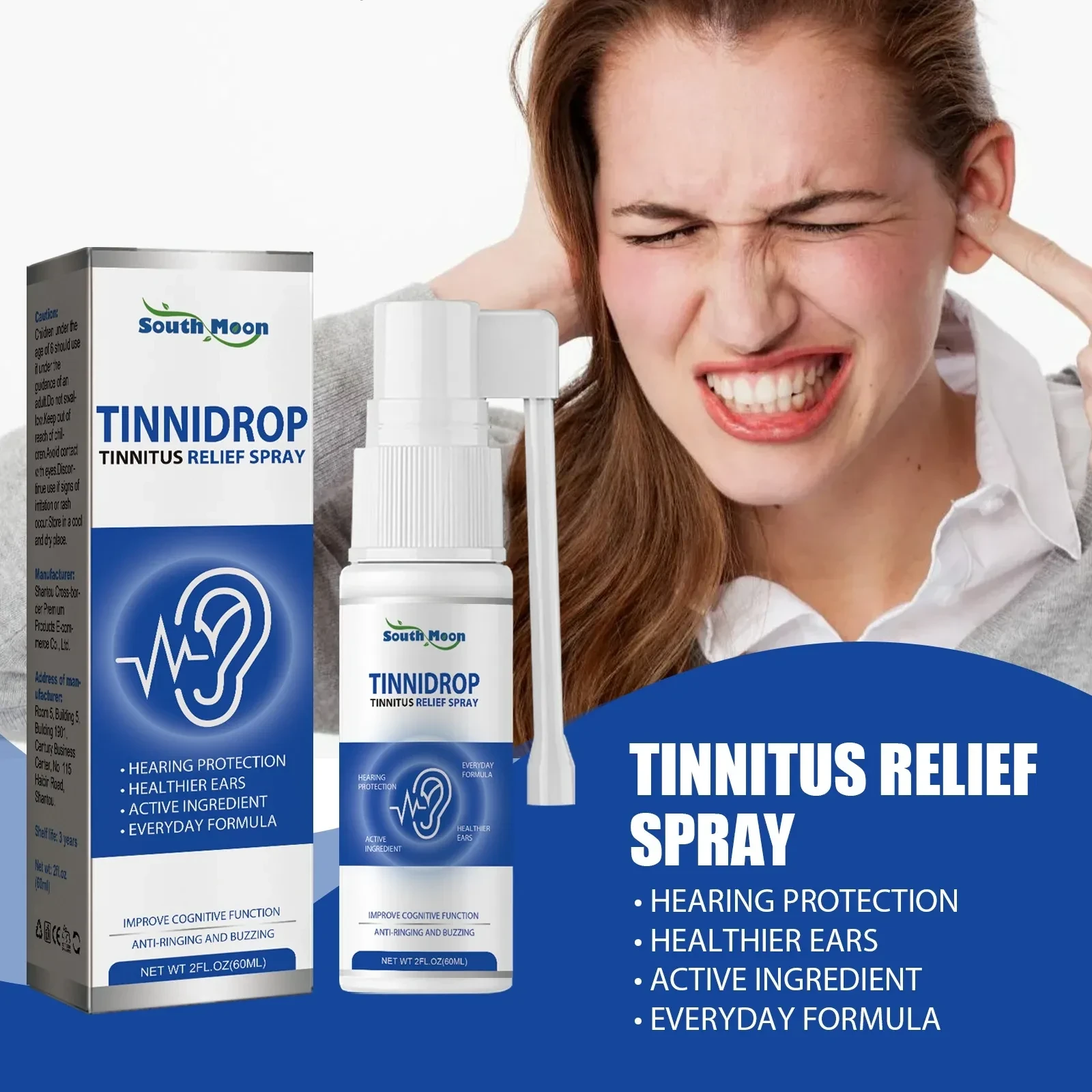 Tinnitus Relief Spray Cleaning Care