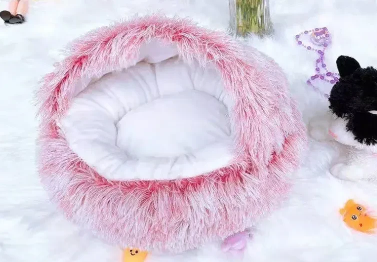 Pet Winter Bed Round Plush Warm