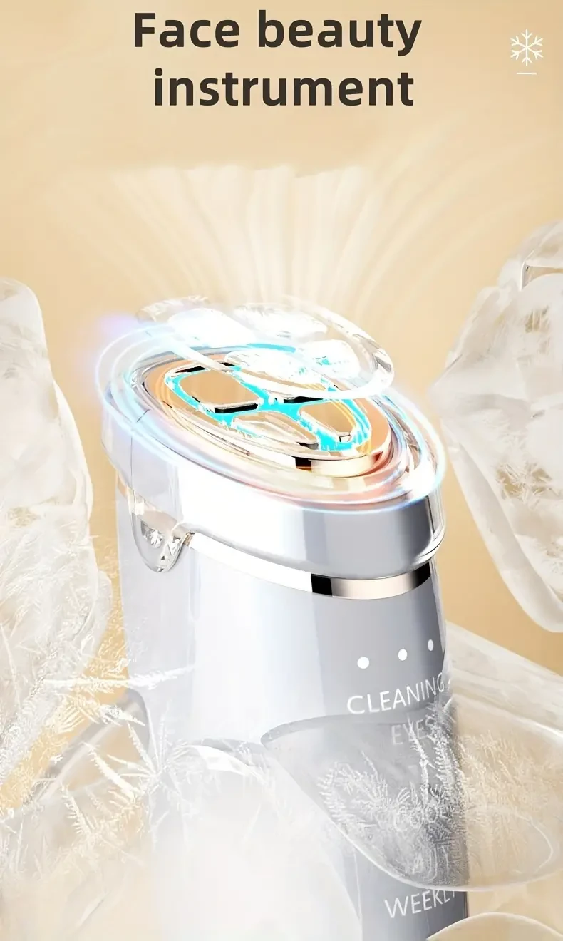 Rechargeable Multifunctional Facial Skin Care Device, USB Charging, 2000mAh Lithium Polymer Battery, Low Voltage Beauty Tool for Home Use, Ideal Gift for Women