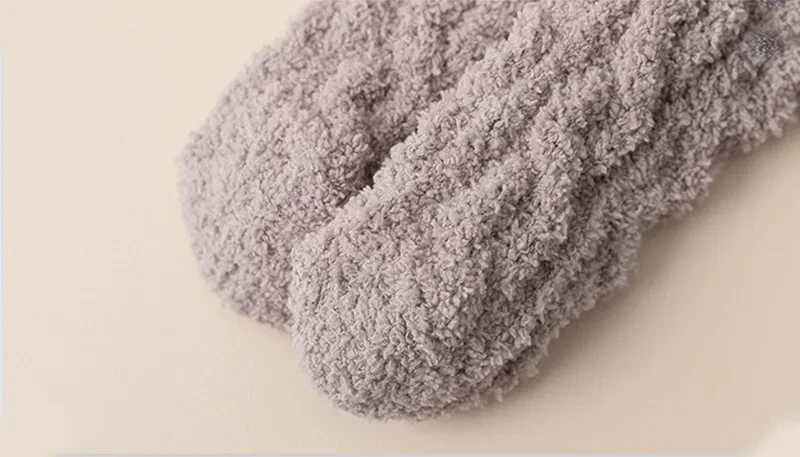 Winter Warm Fuzzy Coral Fleece Socks Thick Velvet Home Sleeping Floor Socks for Men & Women