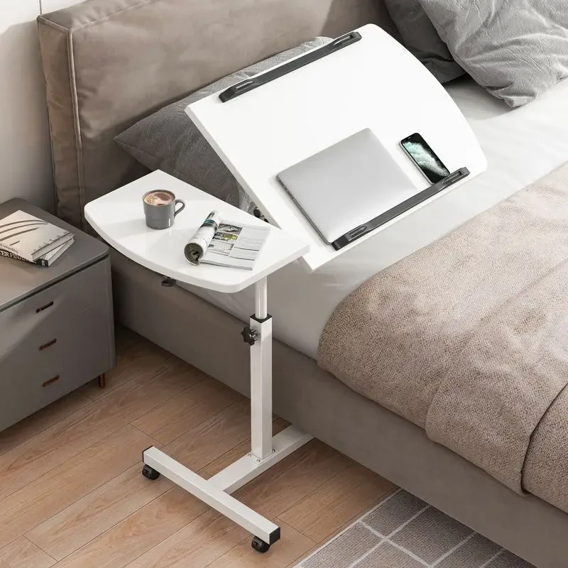 Adjustable Height Folding Desk - Stainless Steel, Portable for Outdoor & Home Use, Ideal for Bedroom, Dorm Office