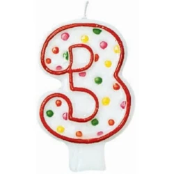 Polka Dots Flat Candle - #3
