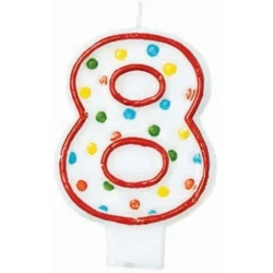 Polka Dots Flat Candle - #8