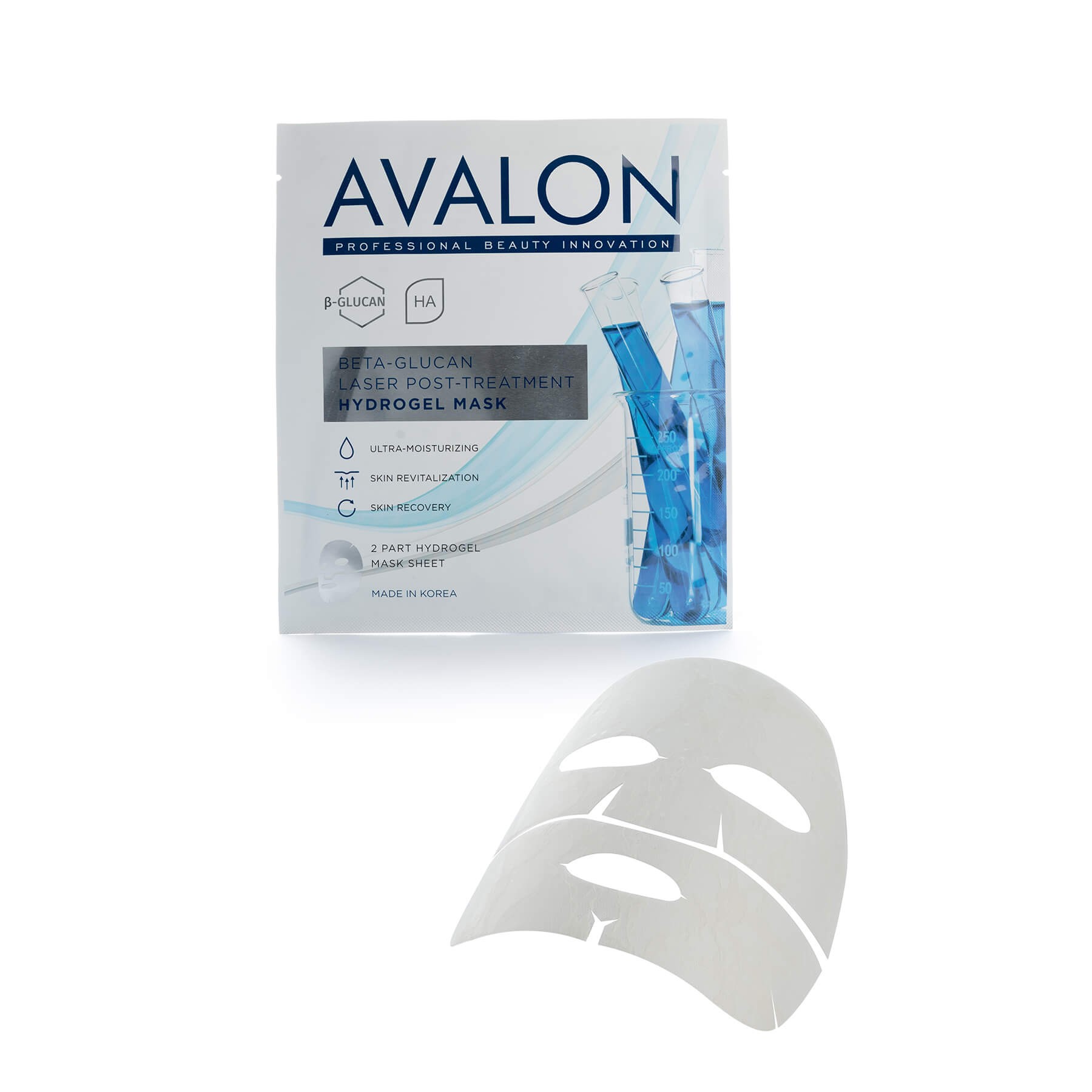 Laser Post Treatment – Hydrogel Mask – Beta-Glucan By Avalon Korea