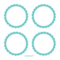 Labels Scalloped - Robin's - Egg Blue - Pack of 5