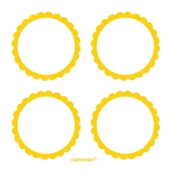 Labels Scalloped - Sunshine Yellow (5 units) - Pack of 5