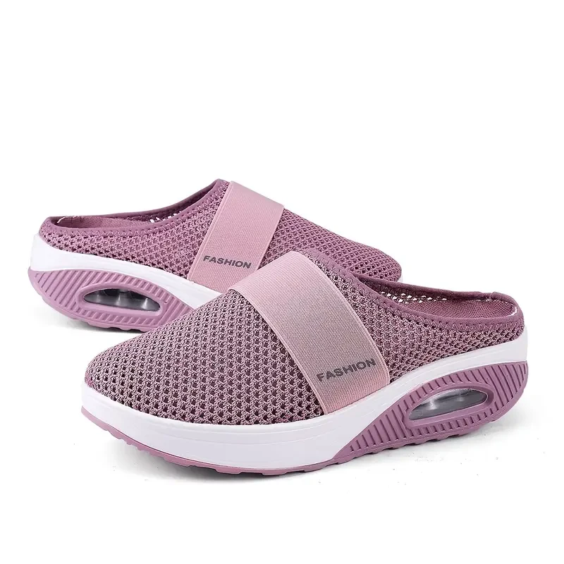Women's Air Cushion Mesh Mule Sandals Breathable & Lightweight