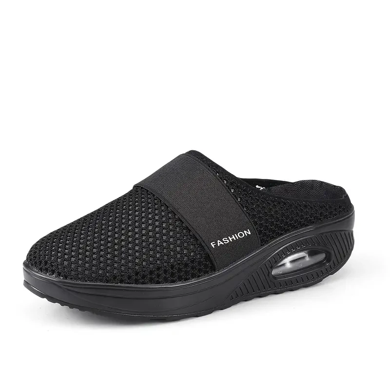 Women's Air Cushion Mesh Mule Sandals Breathable & Lightweight