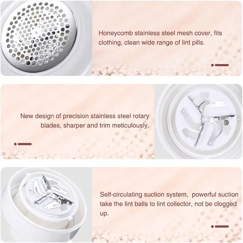 USB Rechargeable Electric Fabric Shaver Portable Lint Remover for Clothes & Sweaters